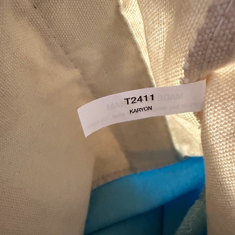 TRADER JOE'S Mini Pastel Canvas Tote Bag NWT - Picture 8 of 8